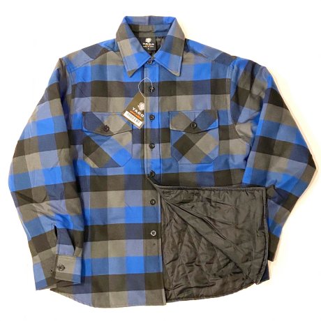 <div>YAGO</div>CHECK INSULATED SHIRT<br>QUILTING LINER<br>24E(BLU x D.GRY x BLK)