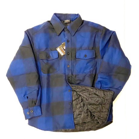 <div>YAGO</div>CHECK INSULATED SHIRT<br>QUILTING LINER<br>24K(BLU x BLK)