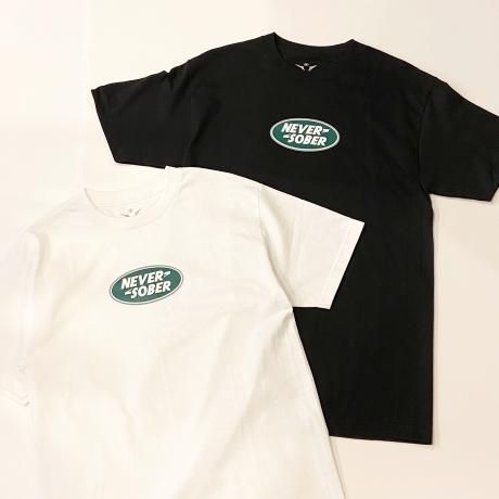 <div>BROOKLYN PROJECTS</div>S/S PRINT T-SHIRT<br>NEVER SOBER<br>BLACK,WHITE