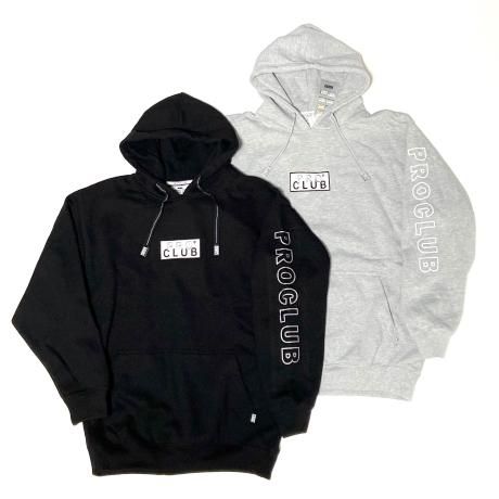 <div>PROCLUB</div>13oz HEAVY WEIGHT<br>SWEAT PARKA<br>BOX LOGO<br>GREY,BLACK