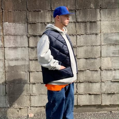 snapnwear キルティングベスト L Navy