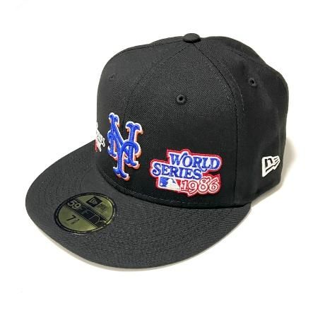 <div>NEW ERA</div>BASE BALL CAP<br>NY METS<br>WORLD SERIES<br>BLK