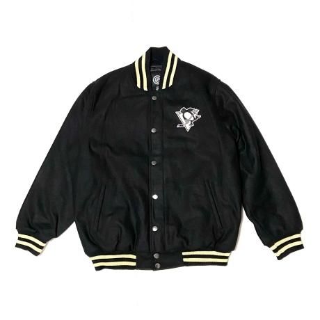 <div>NHL</div>PITTSBURGH PENGUINS<br>STADIUM JACKET<br>WOOLMELTON<br>BLK x BEG