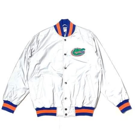 <div>STARTER</div>FLORIDA GATORS<br>STADIUM JACKET<br>REFLECTOR<br>SILVER