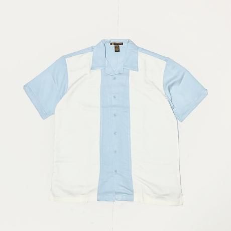 <div>HARRITON</div>2TONE CAMP SHIRT<br>CLOUD BLUE x CREME