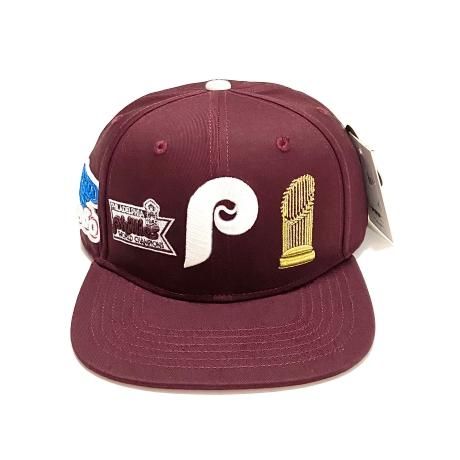 <div>PRO STANDARD</div>SNAP BACK CAP<br>PHILLIES<br>WORLD SERIES<br>WINE