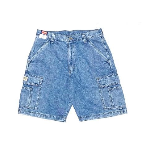 <div>WRANGLER</div>DENIM CARGO SHORTS<br>HARDWASH