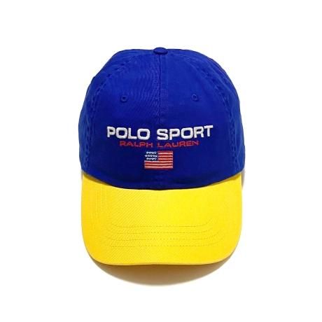 <div>Polo Ralph Lauren </div>POLO SPORT<br>2TONE DAD CAP<br>BLUxYEL