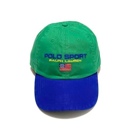 <div>Polo Ralph Lauren </div>POLO SPORT<br>2TONE DAD CAP<br>GRNxYEL