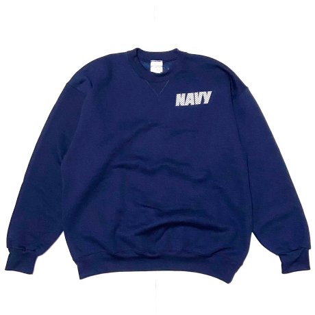 <div>SOFFE</div>US NAVY<br>CREW SWEAT<br>MADE IN USA<br>NAVY x REFLECTOR