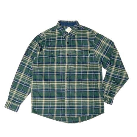 <div>WOOLRICH</div>FLANNEL<br>LS CHECK SHIRT<br>HANDWARM POCKET<br>GREEN