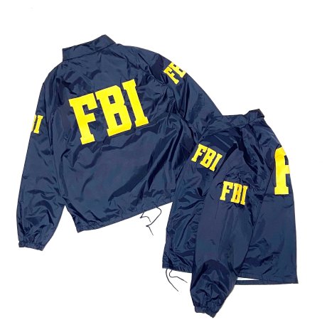 MLB FBI ナイロン ジャケット コーチジャケット 刺繍 雰囲気抜群