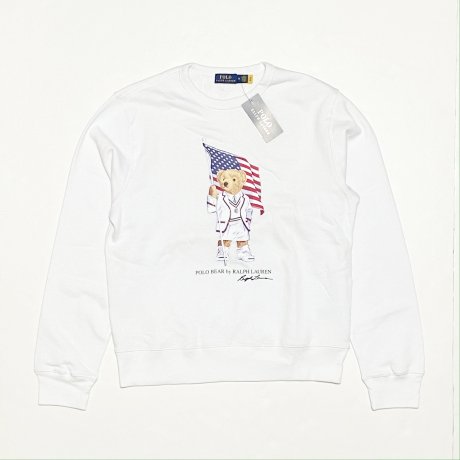 <img class='new_mark_img1' src='https://img.shop-pro.jp/img/new/icons20.gif' style='border:none;display:inline;margin:0px;padding:0px;width:auto;' /><div>Polo Ralph Lauren</div>CREWNECK SWEAT<br>POLO BEAR<br>WHITE