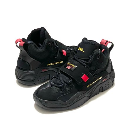 <div>Polo Ralph Lauren</div>POLO SPORT<br>SNEAKER<br>BLKxYELxRED