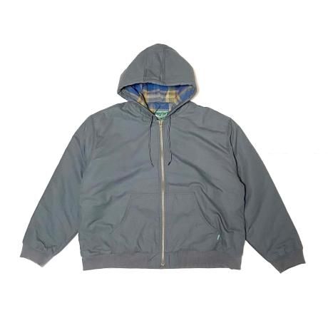 <div>WOOLRICH</div>CANVAS<br>WORK JACKET<br>QUILTING LINNER<br>Dark.GREY