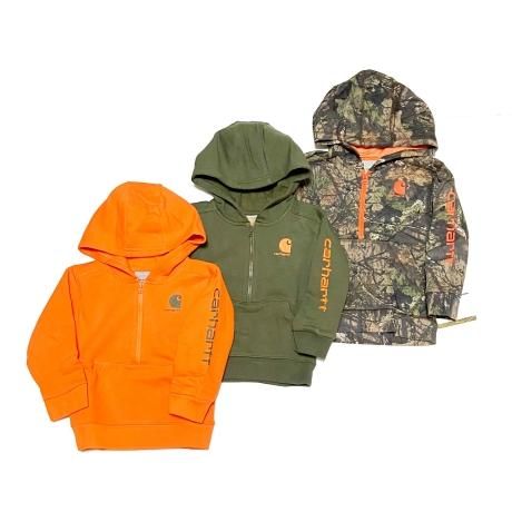 <div>CARHARTT USA</div>KIDS24M<br>SWEAT PARKA<br>HALF ZIP <br>B.ORG,OD,RT