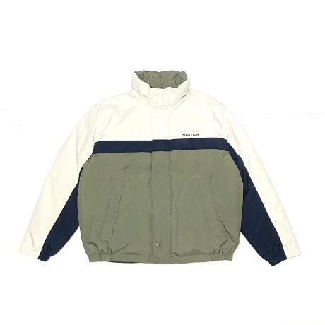 <div>NAUTICA</div>REVERSIBLE<br>DOWN JACKET<br>STONExNAVYxOD