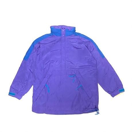 <div>EMS</div>DEADSTOCK<br>NYLON ANORAK JACKET<br>BLUExPURPLE