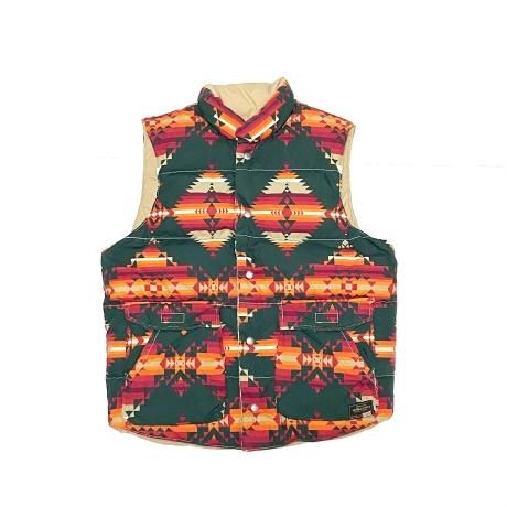 <div>Denim&SupplyRalph Lauren</div>DEADSTOCK<br>REVERSIBLE DOWN VEST<br>NATIVE x KHAKI