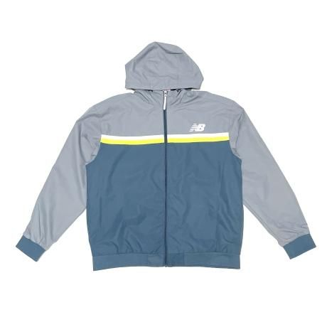 <div>NEW BALANCE </div>NYLON WINDBREAKER<br>GRYxLYMExNVY