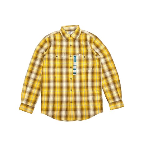 <div>CARHARTT</div>RELAXED-FIT<br>L/S CHECK SHIRT<br>GOLD