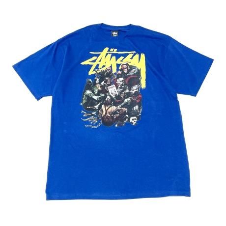 <div>STUSSY</div>S/S PRINT T-SHIRT<br>2000's Deadsdtock<br>x CREEPY<br>BLU