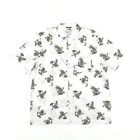 <div>THE NORTH FACE</div>PRINT<br>SS SHIRT<br>WHITE