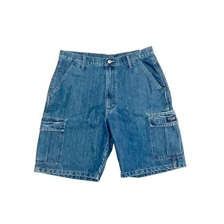 <div>WRANGLER</div>DENIM CARGO SHORTS<br>INDIGO