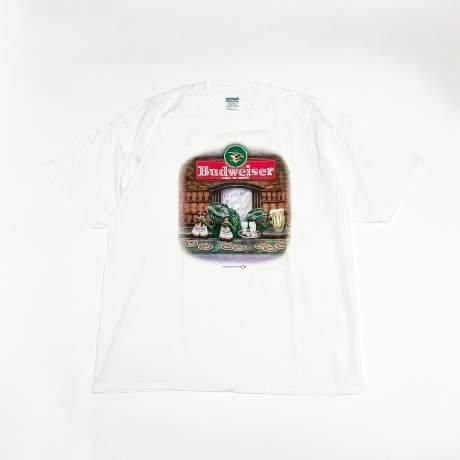 <div>Budweiser</div>OFFICIAL<br>S/S PRINT T-SHIRT<br>90's Deadstock<br>WHITE
