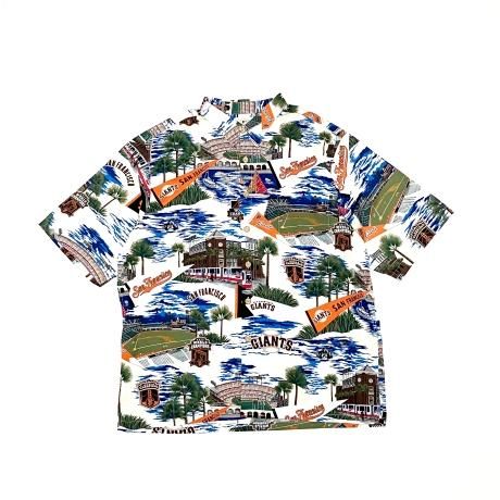<div>REYN SPOONER</div>MLB<br>ALOHA SHIRT<br>SF GIANTS<br>WHT