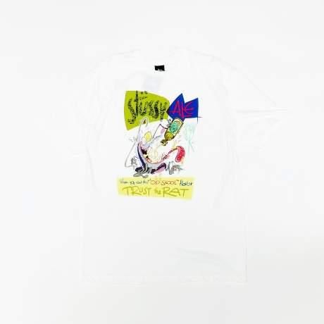 <div>STUSSY</div>S/S PRINT T-SHIRT<br>2000's Deadsdtock<br>John.K<br>WHT