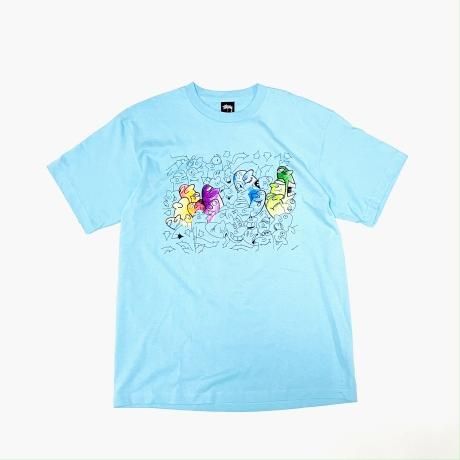 <div>STUSSY</div>S/S PRINT T-SHIRT<br>2000's Deadsdtock<br>Ghost<br>L.BLU