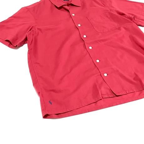 ♡*読様 黒 無地 ralph lauren 半袖シャツ オープンカラー ラルフ ♡*読様 黒 無地 ralph lauren 半袖シャツ オープンカラー