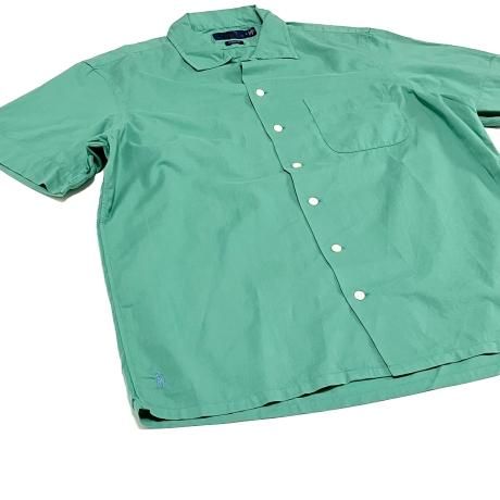 90sPoloRalphLaurenポロラルフローレンオープンカラー半袖シャツ POLO RALPH LAUREN ポロラルフローレン 90s オープンカラー半袖