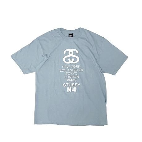 <div>STUSSY</div>S/S PRINT T-SHIRT<br>2000's Deadsdtock<br>WORLD TOUR 
 SS LINK<br>C.GRY
