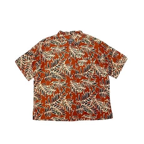 <div>WOOLRICH</div>DEADSTOCK<br>LEAF PRINT<br>COTTON SHIRT<br>BUR