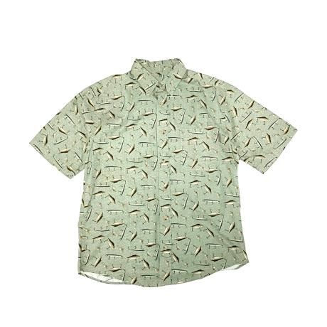 <div>WOOLRICH</div>DEADSTOCK<br>LURE PRINT<br>COTTON SHIRT<br>Light Olive