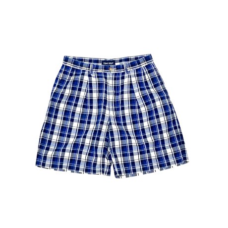 <div>POLO GOLF</div>SEERSUCKER SHORTS<br>CHECK PLEATED SHORTS<br>NVYxWHTxGRY
