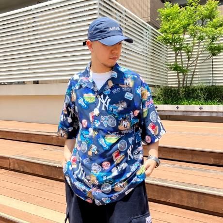 MLB ニューヨーク ヤンキース アロハシャツ MLB ヤンキース アロハシャツ ハワイアン Scenic Aloha Shirt