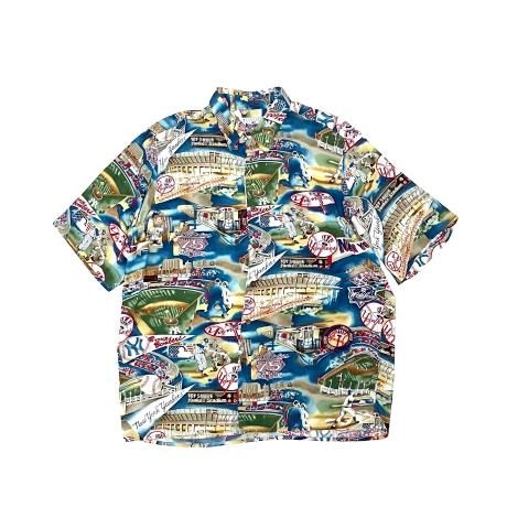 <div>REYN SPOONER</div>MLB<br>ALOHA SHIRT<br>NY YANKEES<br>BLUE