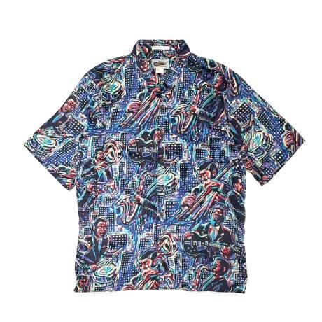 <div>REYN SPOONER</div>96's DEADSTOCK<br>ALOHA SHIRT<br>JAZZEDDY.Y<br>BLUE