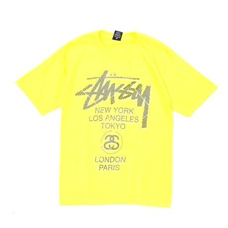 <div>STUSSY</div>S/S PRINT T-SHIRT<br>2000's Deadsdtock<br>WORLD-TOUR.L.YEL