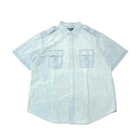 <div>Polo Ralph Lauren </div>S/S CHAMBRAY SHIRT<br>CLASSIC-FIT<br>L.BLUXXL