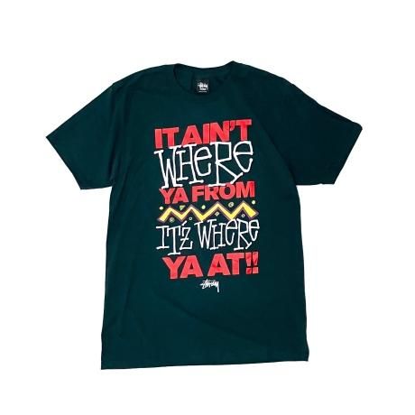 <div>STUSSY</div>S/S PRINT T-SHIRT<br>2000's Deadsdtock<br>TRIBE<br>NVY