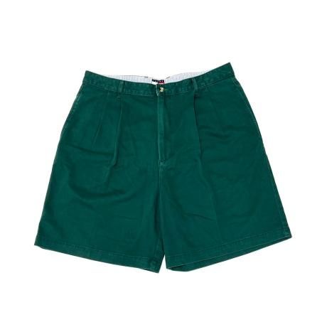 <div>TOMMY HILFIGER</div>DEADSTOCK<br>CHINO PLEATED SHORTS<br>GREEN