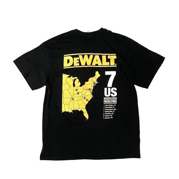 <div>DEWALT</div>S/S PRINT TEE<br>BACK PRINT<br>BLK