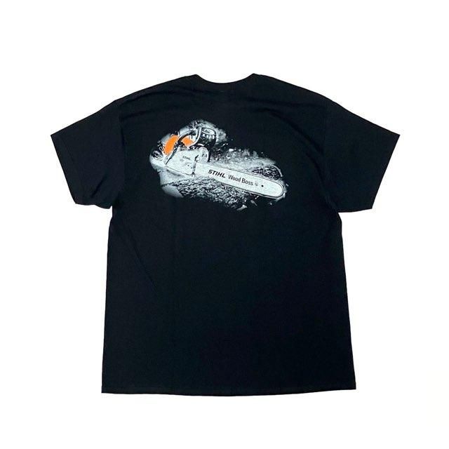 <div>STIHL</div>S/S PRINT TEE<br>BACK PRINT<br>BLK