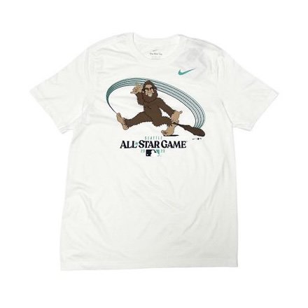<div>NIKE</div>S/S PRINT TEE<br>MLB ALL-STAR GAME<br>SUQATCH<br>WHT