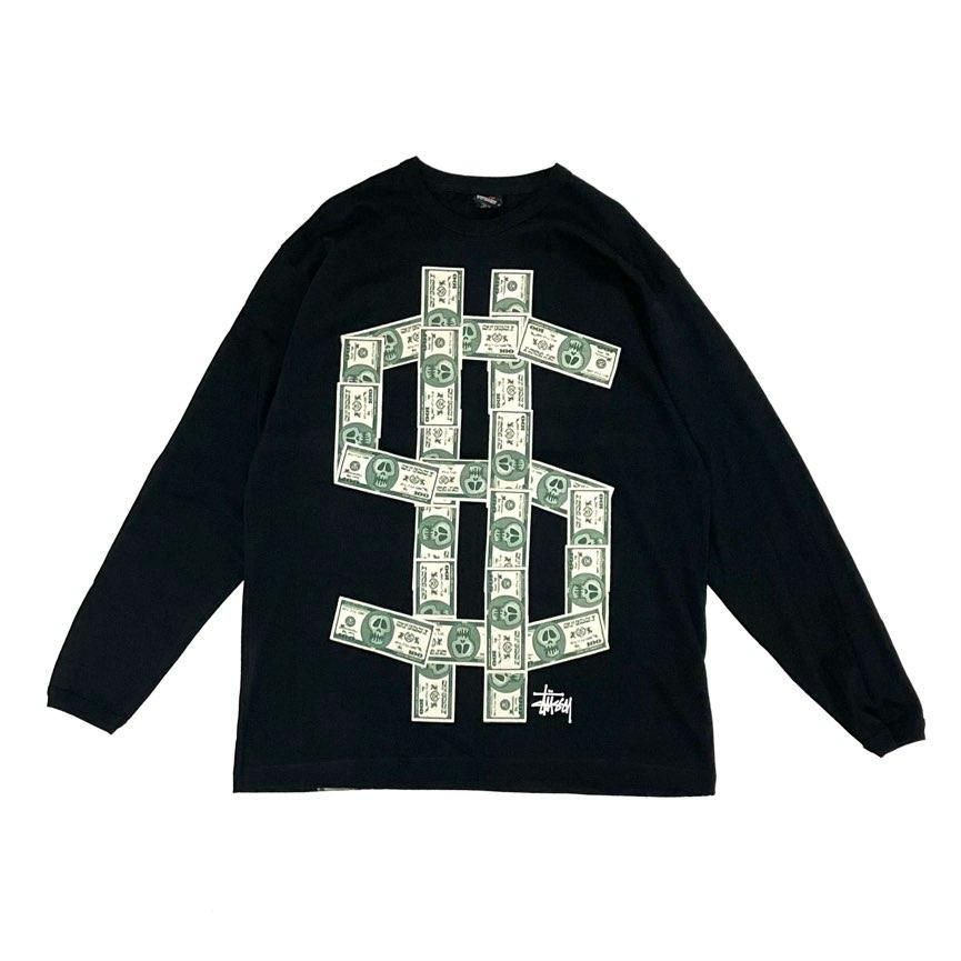 <div>STUSSY</div>L/S PRINT T-SHIRT<br>2000's Deadsdtock<br>JAPAN FIT<br>BLK