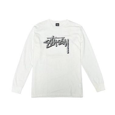 <div>STUSSY</div>L/S PRINT T-SHIRT<br>2000's Deadsdtock<br>JAPAN FIT<br>$MONO<br>WHT